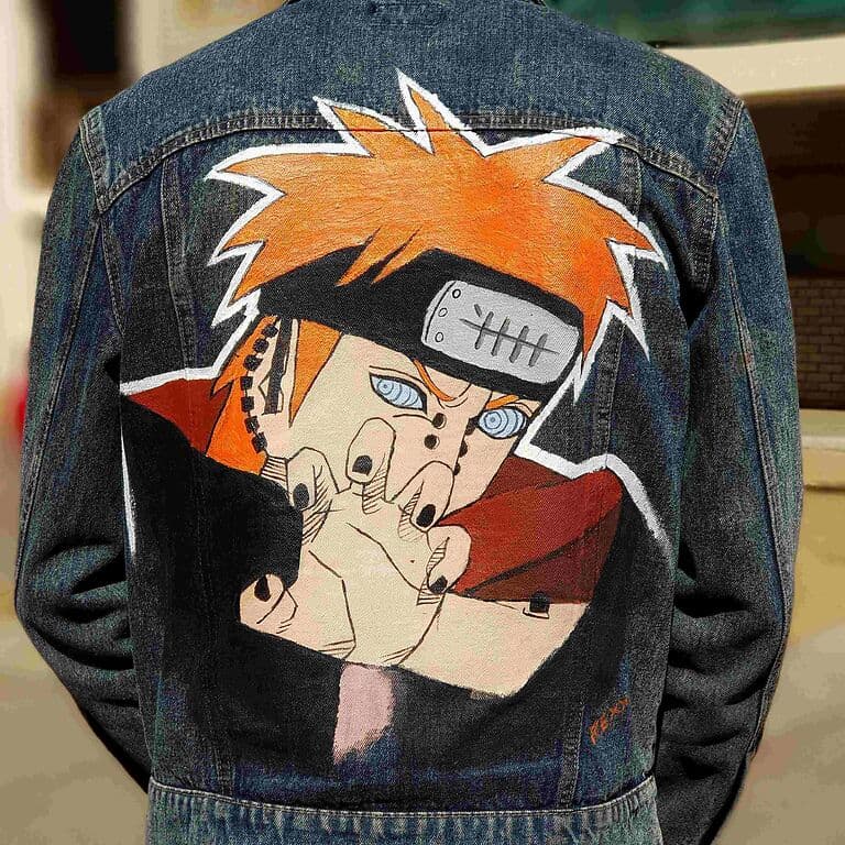 Request a custom Denim jacket painting to enhance your style
